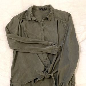 Velvet Heart front tie shacket